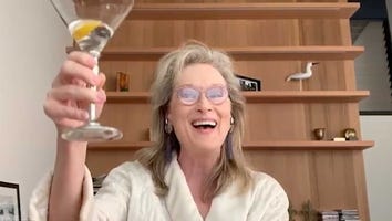 Meryl Streep Drinking a Martini in Her Bathrobe While Quarantining Is a Total Mood
