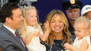 Jimmy Fallon's Wife Nancy Juvonen Gets the Sweetest Birthday Surprise From Daughters on 'Tonight Show'