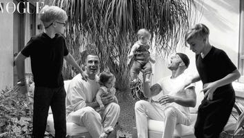 Ricky Martin Poses for Rare Family Photo With All 4 of His Kids