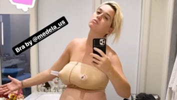 Katy Perry Poses in Breast-Pumping Bra and Maternity Underwear Four Days After Giving Birth