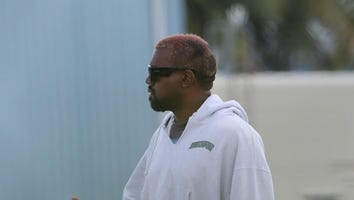 Kanye West in a 'Great Place' Following Trip Abroad With Kim Kardashian and Kids, Source Says