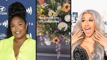 Lizzo Sends Cardi B Bouquet of Flowers with Handwritten Note Amid Divorce