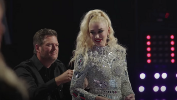 'The Voice': Blake Shelton Saves Gwen Stefani From a Wardrobe Malfunction in Season 19 Blooper Reel