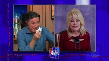 Stephen Colbert Breaks Down in Tears During Dolly Parton Interview