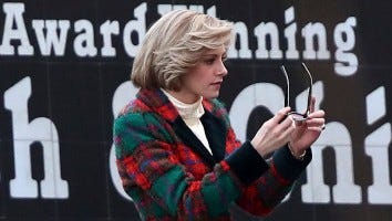 Kristen Stewart Dons Another Classic Princess Diana Ensemble on 'Spencer' Set