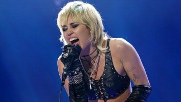 Miley Cyrus Breaks Down During 'Wrecking Ball' Performance at 'TikTok Tailgate'