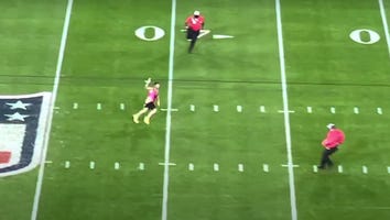 2021 Super Bowl Streaker Stops Fourth Quarter Before Getting Tackled by Security
