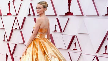 Carey Mulligan Sizzles in Shimmering Gold Two-Piece Gown at 2021 Oscars