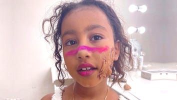 North West Tests Out Wild New Makeup Look