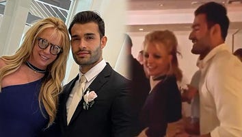 Britney Spears Dances With Boyfriend Sam Asghari at His Best Friend's Wedding