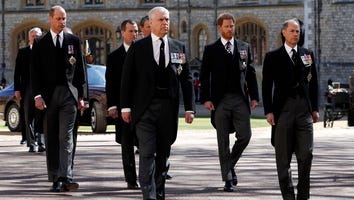 Prince Harry, Prince William and Kate Middleton Attend Prince Philip's Funeral