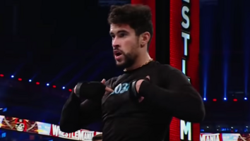 Bad Bunny Lands a Diving Crossbody During WrestleMania Debut