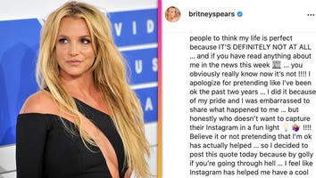 Britney Spears Appears to Speak Out About 'Pretending' to Be OK in New Instagram Post