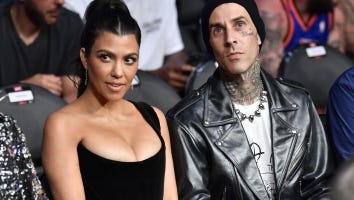 Kourtney Kardashian and Travis Barker Passionately Kiss in Front of Eiffel Tower
