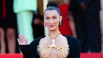 Bella Hadid Stuns In Golden Lung Necklace at 2021 Cannes Film Festival
