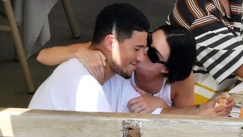 Kendall Jenner Gives Boyfriend Devin Booker a Sweet Kiss During Italian Vacation - Pic