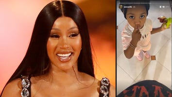 Cardi B's Daughter Kulture Shares a Sweet Moment With Mom's Pregnant Belly