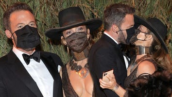 Jennifer Lopez and Ben Affleck Share a Masked Kiss at Met Gala 2021