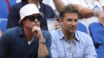 Brad Pitt Sits With Savannah Guthrie and Bradley Cooper at U.S. Open