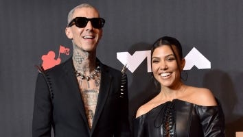 Kourtney Kardashian Supports Travis Barker Backstage at 'SNL' Before His Performance With Young Thug