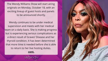 Wendy Williams Not Returning to Daytime Talk Show as Expected