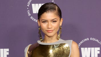 Zendaya Stuns in Gold Breast Plate Dress at the 2021 Women in Film Awards: See Her Look!