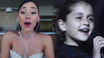 Watch Ariana Grande React to Her First Singing Gig