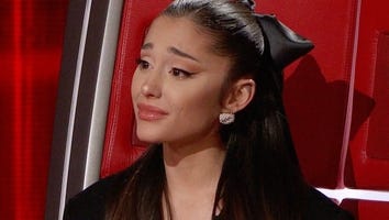 Ariana Grande Says a Tearful Goodbye to Jim and Sasha Allen During 'The Voice' Semifinals