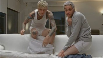 Pete Davidson Hilariously Models His Underwear With Pal Machine Gun Kelly