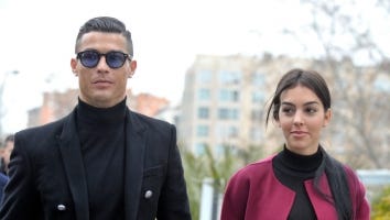 Cristiano Ronaldo Projects Girlfriend's Images on World's Tallest Building for Her 28th Birthday