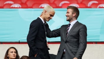 Romeo Beckham Shows Off Huge Neck Tattoo Inspired by Dad David -- And Justin Bieber Weighs In!