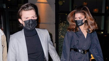 Zendaya and Tom Holland Hold Hands in Color-Coordinated Looks for Date Night