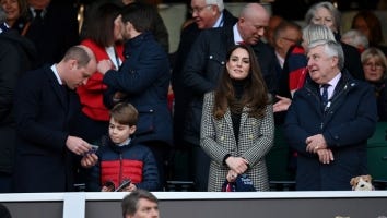 Prince George Joins Prince William and Kate Middleton at England-Wales Rugby Match
