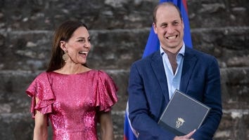Kate Middleton Dazzles in Shimmering Pink Gown as Prince William Honors His Grandparents in Belize