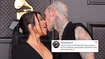 Travis Barker Claps Back at Fan Making Fun of His PDA With Kourtney Kardashian