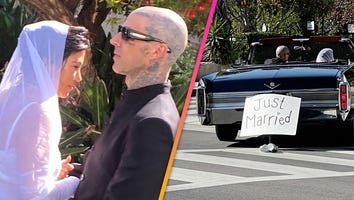 Kourtney Kardashian and Travis Barker Share Intimate Photos From Their Courthouse Wedding