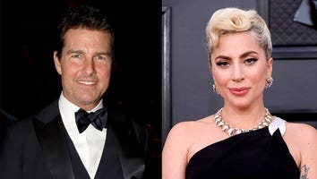 Tom Cruise and Lady Gaga Exchange Kisses While Posing at Her Show