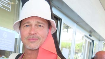 Brad Pitt Arrives in Italy Where Angelina Jolie and Kids Are Ahead of Twins' Birthdays
