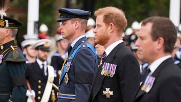 Prince Harry Walks Alongside Prince William in Queen Elizabeth II's Funeral Procession