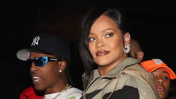 Rihanna and A$AP Rocky Are All Smiles as They Party Together Ahead of Super Bowl Announcement