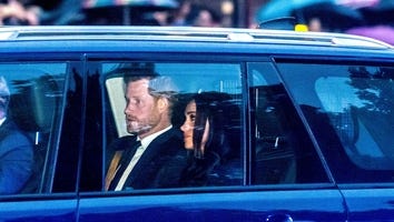 Meghan Markle, Prince Harry Join Royals as Queen Elizabeth's Coffin Is Brought to Buckingham Palace