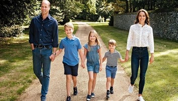 Prince William and Kate Middleton Wear Denim for Family Christmas Card