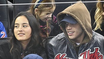 Pete Davidson Goes to Hockey Game With 'Bodies Bodies Bodies' Co-Stars Chase Sui Wonder and Rachel Sennott