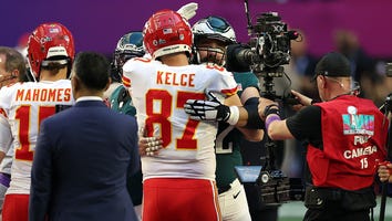 Travis and Jason Kelce Share a Heartfelt Hug After Kansas City Chiefs Win the Super Bowl