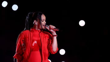 Pregnant Rihanna Touches Up With Fenty Beauty Compact During Super Bowl Halftime Performance