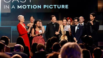 'Everything Everywhere All at Once' Cast Celebrates James Hong With SAG Awards Win for Best Film Cast