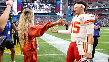 Patrick Mahomes Kisses Wife Brittany and Daughter Sterling Skye Ahead of Super Bowl LVII