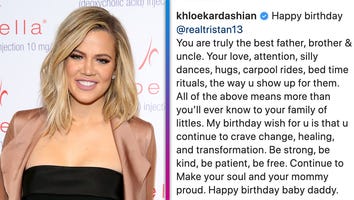Khloé Kardashian Gives Praise to Tristan Thompson for His Commitment to Change in Birthday Tribute