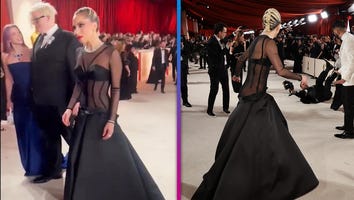 Lady Gaga Rushes to Help a Photographer Who Tripped on Oscars Red Carpet