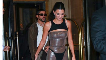 Kendall Jenner Steps Out in See-Through Thong Look With Bad Bunny for 2023 Met Gala After-Party
